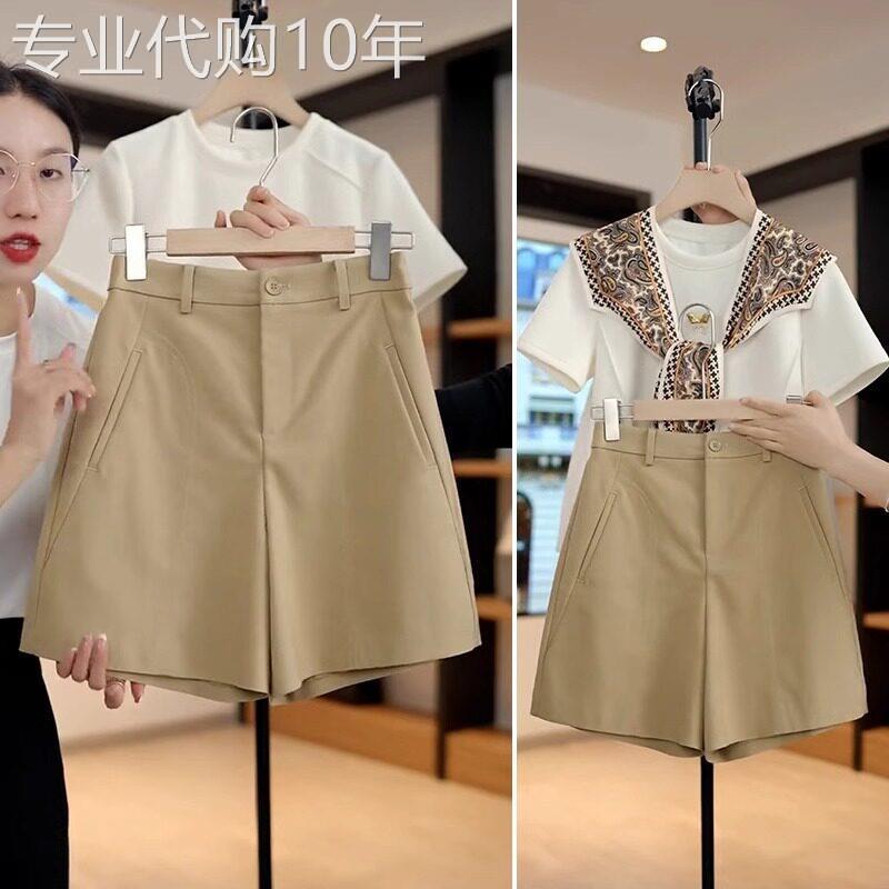 短裤女夏2026新款外穿薄款小个子a字高腰宽松休闲西装五分裤子女