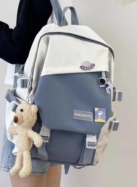 法国ZAMP双肩包大容量高中初中学生书包女校园原宿风减负电脑揹包