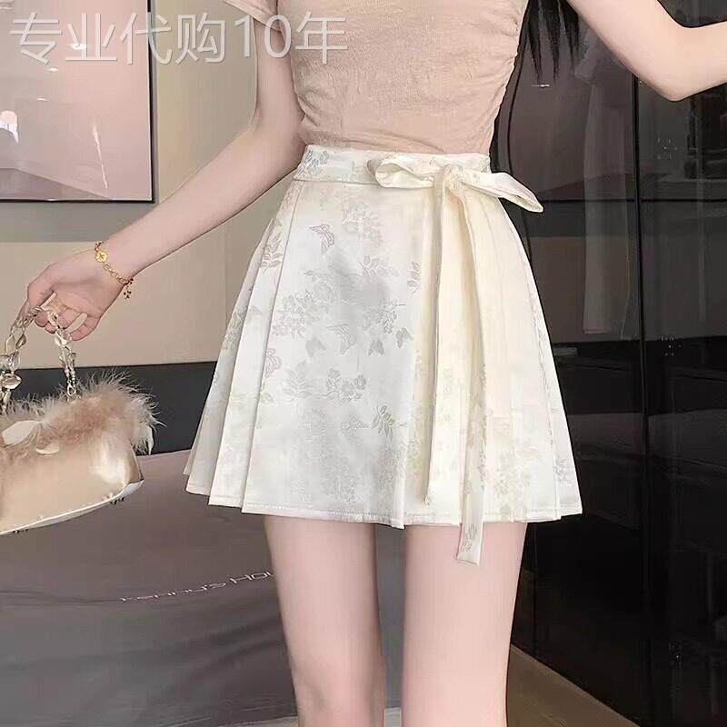 半身裙女夏季2025新款系带a字高腰显瘦设计感时尚洋气包臀短裙女