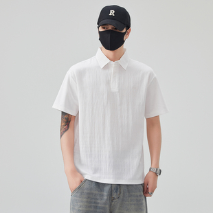 夏天修身 2026新款 0325k 士高端定织凉感半袖 春夏男t恤冰丝棉POLO衫