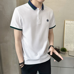 潮流修身 春夏男t恤棉夏装 2026新款 士高端半袖 翻领0325k 冰丝polo衫