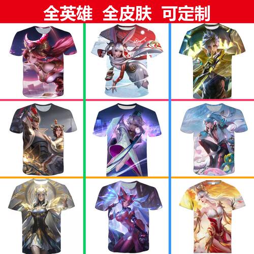 王者荣耀不知火舞绯月行3DT恤