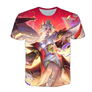 新王者荣耀不知火舞花合斗衣服短袖T恤夏季男女中小学生青少年cos