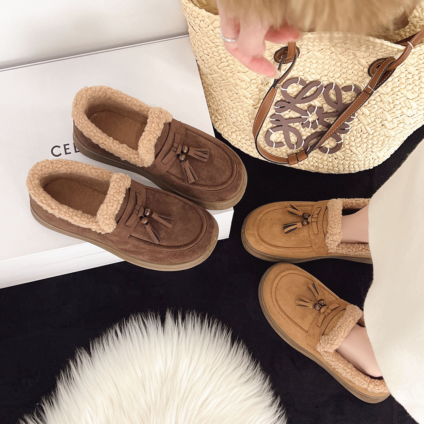 2026秋冬新款舒适勃肯棉鞋女鞋加绒加厚增高鞋休闲鞋防滑百搭女鞋,女鞋,棉鞋,淘宝优惠券,粉丝福利购,淘宝优惠卷