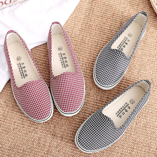 老北京布鞋女士防滑软底干活鞋子