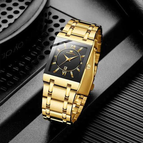Men Business Watch Simple Design  Fashion Rectangula