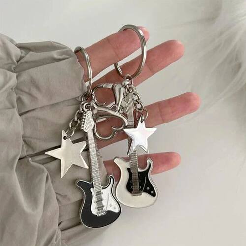 ZAKOL Y2k Guita Love Heat Key Chain fo Men Women Cool
