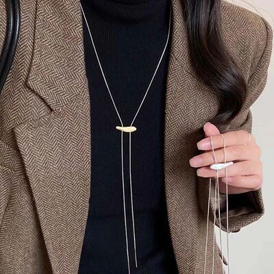 LATS Fashion malist Long Pull Necklaces fo Women Luxuy