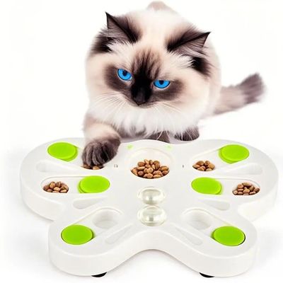 Pet Puzzle Feeder Healthy Diet Puzzle Toy Cat Decompression