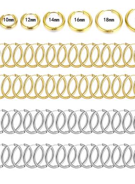 10/20Pcs Minimalist 316L Stainless Steel Small Hoop