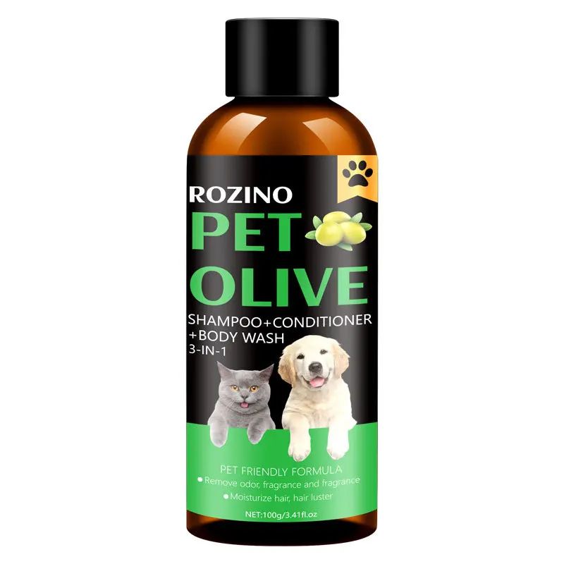 Pet Shampoo and Conditione -based Olive Showe Gel Does Not