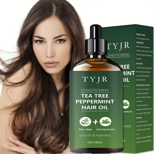 Tea e peppemint oil fo skin cae, massage, showe, diffuse