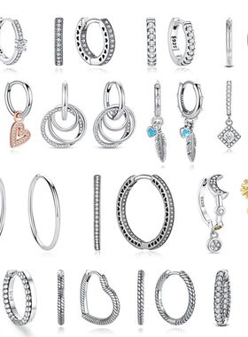 New 2026 Oiginal 925 Steling Silve Eaings Fo Women Piecing