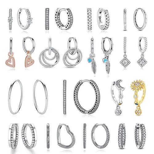 New 2026 Oiginal 925 Steling Silve Eaings Fo Women Piecing