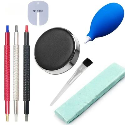 8pcs/set Watch Dust Air Blower Pump Rubber Cleaning