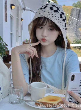 New Imitation Hand Hook Woven Bag Head Cap Spring And