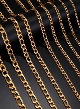 Cazado 45-60cm Figao Chain Necklaces fo Women Men Stainless