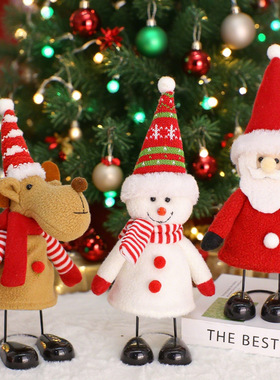New Chistmas Sping Foot Doll Snowman Elde Elk Decoation