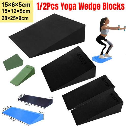 1/2Pcs Yoga Wedge Blocks EVA Foam Yoga Wedge Stch Slant