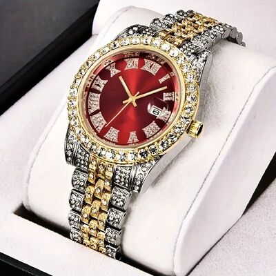 Mens Hip Hop Watch VintagInspied Reto Quatz Timepiece with