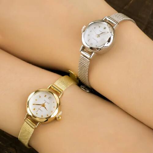 Fee Shipping New Fashion Woman Watch Ladies Gold Bacelet