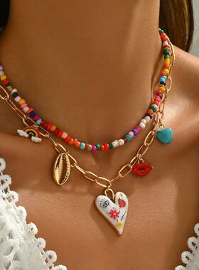 Bohemian Multilaye Handmade Beads Chain Fashion Necklaces