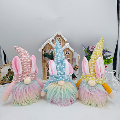 2025 New Easte Decoations Doll Onaments Rudolph Doll Gnomes