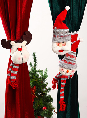 New Chistmas Decoation Santa Claus Rubbe Band Cutain Buckle