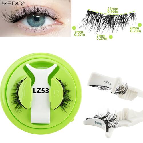 YSDO 1 Pair Magnetic Eyelashes Set Reusable Eyelash No Glue