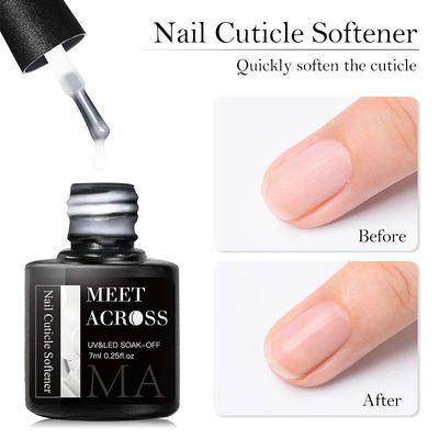 MEET ACROSS 7ml Nail Cuticle Remover Softener Exfoliator