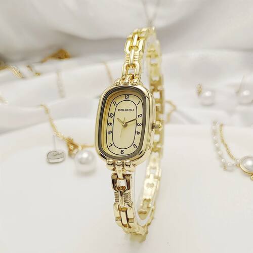 Fashion women's oval watch, vintage quartz temperament