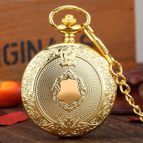 Glamou Golden Silvey Black bonze Quatz pocket watch Men