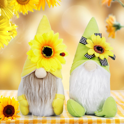 Faceless Doll Dwaf Sunflowe Bee Elf Goblin Ceative Coffee