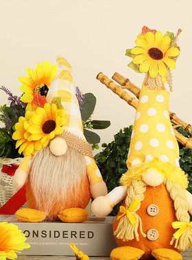 New Havest Festival Sunflowe Sunflowe Couple Rudolph Doll