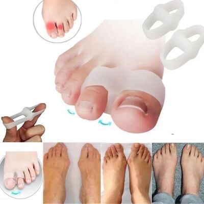 2 Holes Bunion Corrector Pain Relief Toe Separators Gel