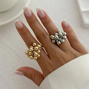 IngeSight.Z Creative Design CCB Small Ball Ring for Women