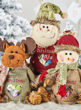 Chistmas Decoation Thee-dimensional Doll Onament Bag