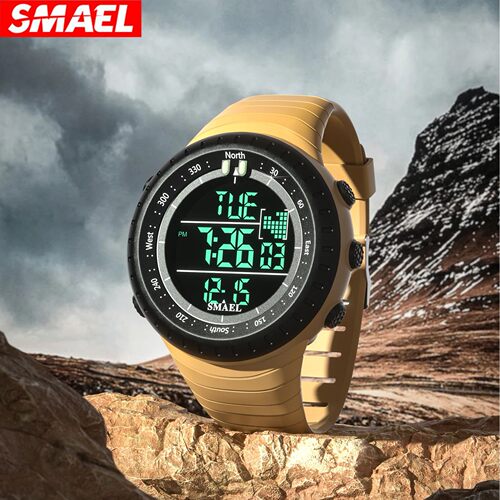 Waterproof Sports Electronic Watch Night Light Alarm