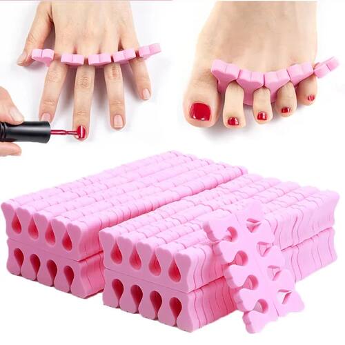 LINMANDA 2/100Pcs Sponge Toenail Separator Soft Toenail