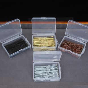 Clips Metal Bobby Bridal Wedding Hair Shaped Box 50pcs