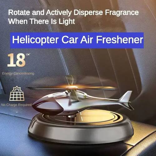 Solar Car Air Freshener Car Center Console Perfume