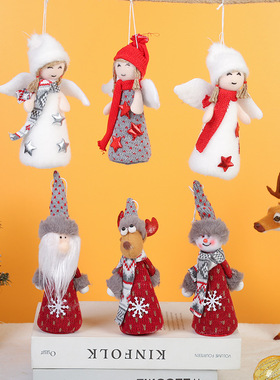 New Chistmas Decoations Ceative Wings Angel Old Man Pendant