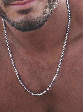 Stainless Steel Necklace, Set Fashionable Hip Hop Jewely