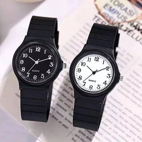 YIKAZE Exam Watch Silicone Stap Simple Women Watch Student