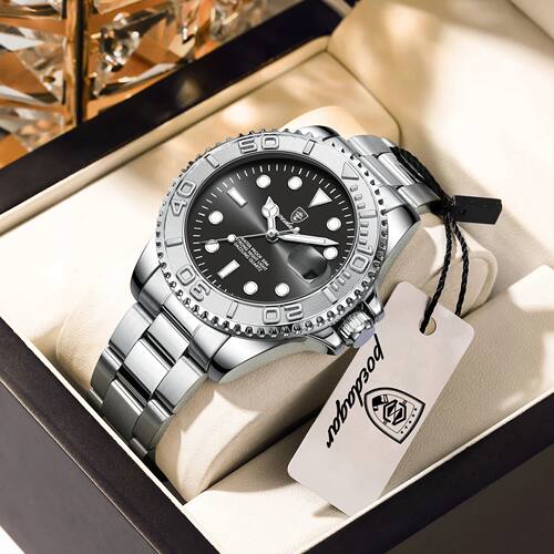 POEDAGAR Top Luxury Male Watch Waterproof Luminous Date Men