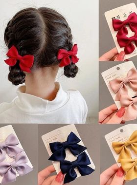 2 Piece Bow Hair Clip Elegant Flower Hair Clips For Kids
