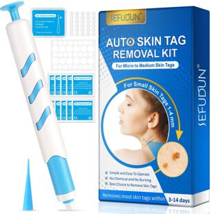 3 In1 Painless Auto Skin Tag Mole Wart Removal Kit Cleaning