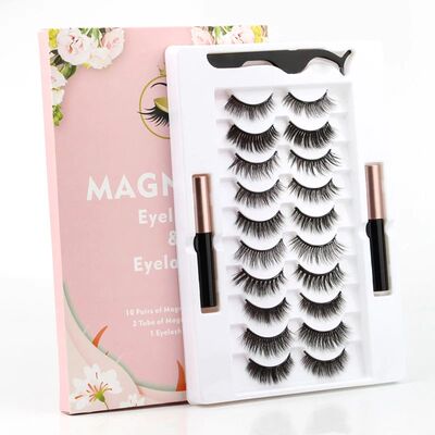 Magnetic Eyelashes Set 3/4/5/10 Pairs Natural Magnet False