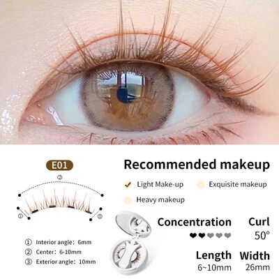 Brown Lashes 3Magnetic eyelashes integrated storage box 3D