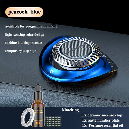 New Solar Rotate Car Air Freshener Multifunctional Auto